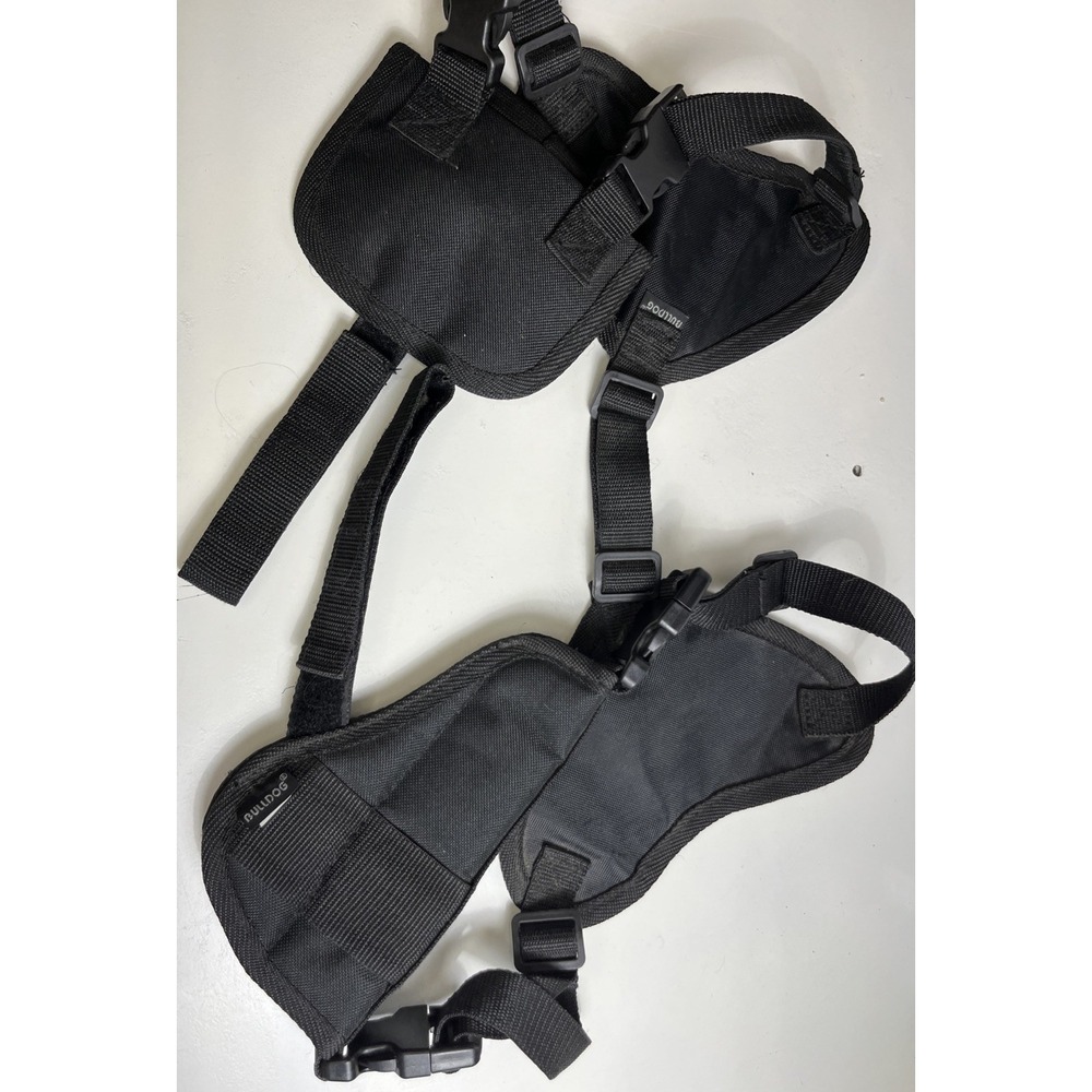 Bulldog Tactical Deluxe Universal Shoulder Holster Vest - Black Nylon NWOT